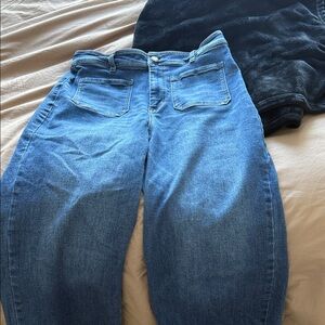 Oat New York Classic Blue Wide Leg Jeans